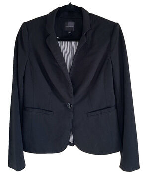 The Limited Women's Blazer Size Small Black One Button Minimalist Capsule Piece